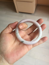 Load image into Gallery viewer, 56.2mm certified 100% natural type A sunny green/purple jadeite jade bangle BN120-8716