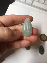 Load image into Gallery viewer, 100% Natural type A light green/gray candied dates Jadeite Jade pendant AX155