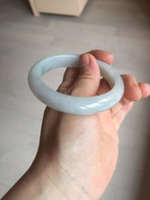 Load image into Gallery viewer, 55.6mm Certified type A 100% Natural light green/purple/white Jadeite bangle BK126-0252