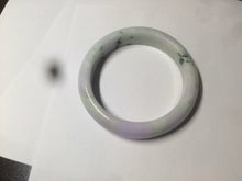 Load image into Gallery viewer, 54.5mm Certified 100% natural Type A green/purple jadeite jade bangle AH88-0772