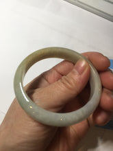 Load image into Gallery viewer, 52mm certified Type A 100% Natural yellow brown white Jadeite Jade bangle AU23-0242