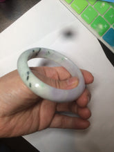Load image into Gallery viewer, 54.5mm Certified 100% natural Type A green/purple jadeite jade bangle AH88-0772