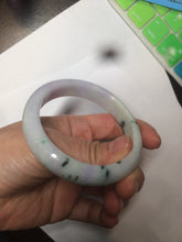 Load image into Gallery viewer, 54.5mm Certified 100% natural Type A green/purple jadeite jade bangle AH88-0772