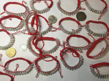 Load image into Gallery viewer, 100% natural type A green white purple Safety Guardian Button donut jadeite jade thread woven bracelets PD98