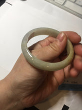Load image into Gallery viewer, 52mm certified Type A 100% Natural yellow brown white Jadeite Jade bangle AU23-0242