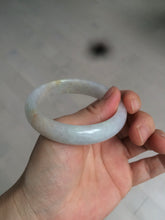 Load image into Gallery viewer, 55mm Certified type A 100% Natural green/white/purple/orange Jadeite bangle H115-6185