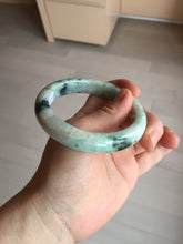 Load image into Gallery viewer, 58mm Certified Type A 100% Natural white/light purple/sunny green Jadeite Jade bangle BM65-5076