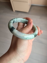 Load image into Gallery viewer, 58mm Certified Type A 100% Natural white/light purple/sunny green Jadeite Jade bangle BM65-5076