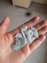 Load image into Gallery viewer, 100% Natural type A icy watery  light green purple white 3D Jadeite Jade butterfly pendant BG47