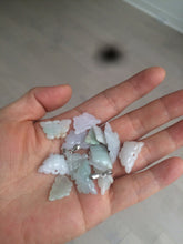 Load image into Gallery viewer, 100% Natural type A icy watery  light green purple white 3D Jadeite Jade butterfly pendant BG47