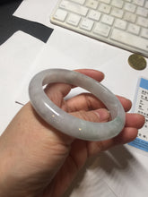 Load image into Gallery viewer, 58.7mm Certified Type A 100% Natural icy watery green/purple chubby Jadeite Jade bangle BP222-9540
