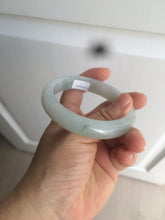 Load image into Gallery viewer, 57.4mm Certified 100% natural Type A icy watery green/white/gray jadeite jade bangle AY70-0343