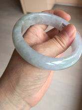 Load image into Gallery viewer, 56mm Certified Type A 100% Natural icy watery light green purple jadeite Jade bangle BK124-3398