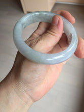 Load image into Gallery viewer, 56mm Certified Type A 100% Natural icy watery light green purple jadeite Jade bangle BK124-3398