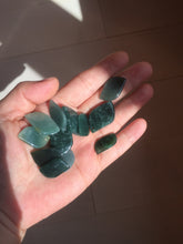 Load image into Gallery viewer, 100% natural type A Guatemala jadeite jade icy watery yellow green black Willow leaf pendant group BP63