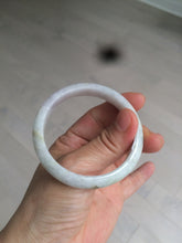Load image into Gallery viewer, 52mm Certified Type A 100% Natural light green/brown/purple Jadeite Jade bangle AQ63-1641