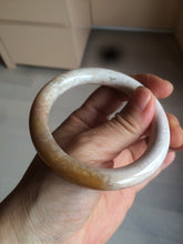 Load image into Gallery viewer, 55mm 100% natural beige yellow pink round cut Coral Jade (珊瑚玉) bangle SY37