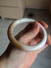 Load image into Gallery viewer, 55mm 100% natural beige yellow pink round cut Coral Jade (珊瑚玉) bangle SY37