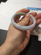 Load image into Gallery viewer, 53mm certified 100% natural Type A light green purple jadeite jade bangle AA33-4281