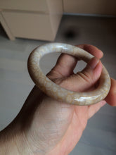 Load image into Gallery viewer, 54.7mm 100% natural beige yellow pink round cut Coral Jade (珊瑚玉) bangle SY36