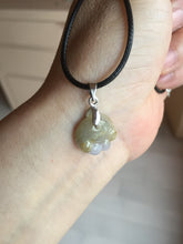 Load image into Gallery viewer, 100% Natural type A green brown doggy paw Jadeite Jade pendant AX154