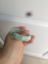 Load image into Gallery viewer, 48.5mm Certified Type A 100% Natural icy light green/white oval Jadeite Jade bangle K101-1696