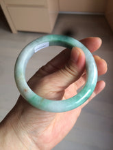 Load image into Gallery viewer, 55.8mm certified 100% natural Type A sunny green/white/red jadeite jade bangle BF80-4482