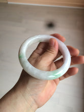 Load image into Gallery viewer, 59.5mm Certificated Type A 100% Natural white/sunny green/purple jadeite jade bangle H114-9141
