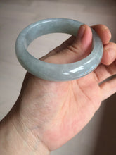 Load image into Gallery viewer, 53.4mm Certified Type A 100% Natural icy watery light green purple jadeite Jade bangle BK122-3397