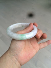 Load image into Gallery viewer, 59.5mm Certificated Type A 100% Natural white/sunny green/purple jadeite jade bangle H114-9141