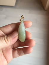Load image into Gallery viewer, 100% Natural type A light green/gray candied dates Jadeite Jade pendant AX155