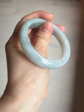 Load image into Gallery viewer, 53.4mm Certified Type A 100% Natural icy watery light green purple jadeite Jade bangle BK121-3399