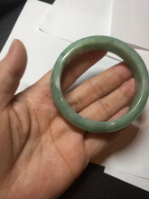 Load image into Gallery viewer, 54.9mm certified natural Type A apple green red jadeite jade bangle BN10-7078