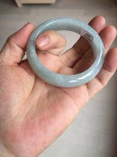 Load image into Gallery viewer, 53.4mm Certified Type A 100% Natural icy watery light green purple jadeite Jade bangle BK121-3399