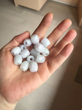 Load image into Gallery viewer, 13.5/12.5mm Type A 100% Natural light purple white Jadeite Jade LuluTong (Every road is smooth) pendant group PA135