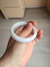 Load image into Gallery viewer, 52mm certified Type A 100% Natural green/purple/white oval Jadeite Jade bangle BM58-0261
