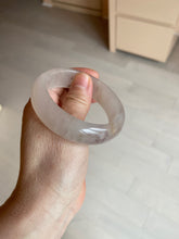 Load image into Gallery viewer, 52mm 100% natural icy light purple/pink Quartzite (Shetaicui jade) bangle SY54