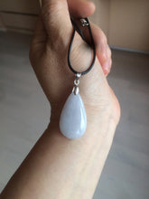 Load image into Gallery viewer, 100% natural icy watery green purple white yellow type A jadeite jade water drop/blessed melon/bamboo pendant necklace group BG45