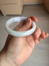 Load image into Gallery viewer, 52mm certified Type A 100% Natural green/purple/white oval Jadeite Jade bangle BM58-0261
