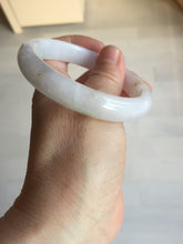 Load image into Gallery viewer, 56mm certified 100% natural type A icy watery green/purple jadeite jade bangle BN90-3561