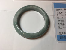 Load image into Gallery viewer, 54.3mm Certified 100% natural Type A dark green jadeite jade bangle BN12-7067