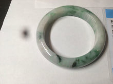 Load image into Gallery viewer, 57.5mm Certified 100% natural Type A sunny green/purple jadeite jade bangle AY50-4124