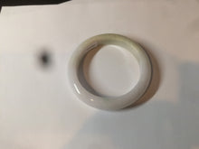 Load image into Gallery viewer, 54.5mm Certified 100% natural Type A sunny green/yellow/white jadeite jade bangle L148-5353