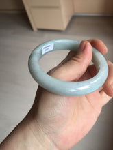 Load image into Gallery viewer, 57.5mm Certified 100% natural Type A light green white jadeite jade bangle B116-5269