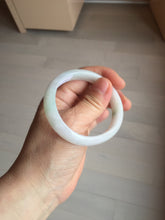 Load image into Gallery viewer, 52mm certified Type A 100% Natural green/purple/white oval Jadeite Jade bangle BM57-0280