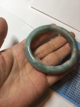 Load image into Gallery viewer, 54.3mm Certified 100% natural Type A dark green jadeite jade bangle BN12-7067