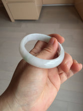 Load image into Gallery viewer, 52mm certified Type A 100% Natural green/purple/white oval Jadeite Jade bangle BM57-0280