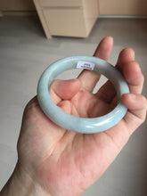 Load image into Gallery viewer, 57.5mm Certified 100% natural Type A light green white jadeite jade bangle B116-5269