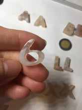 Load image into Gallery viewer, 100% natural icy Madagascar cherry blossoms agate Initial letters X81 (Add on item, not sale individually)