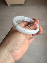 Load image into Gallery viewer, 52mm certified Type A 100% Natural green/purple/white oval Jadeite Jade bangle BM57-0280